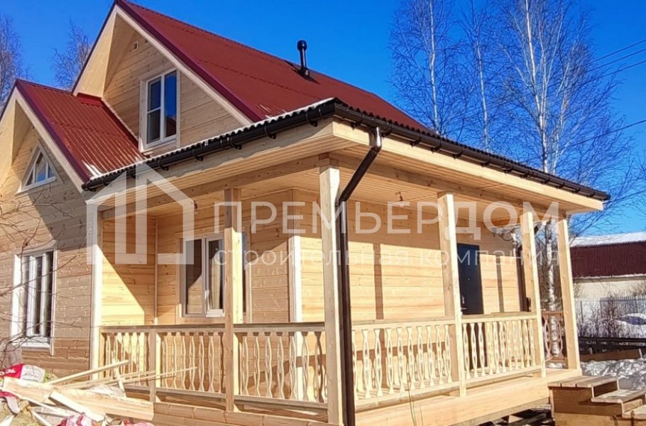 Фото со стройплощадок - Каркасный дом 7×8,5 м.