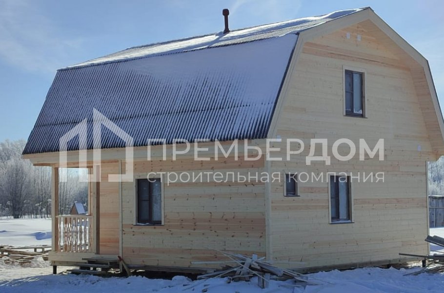 Фото со стройплощадок - Каркасный дом 7,5х8 м.