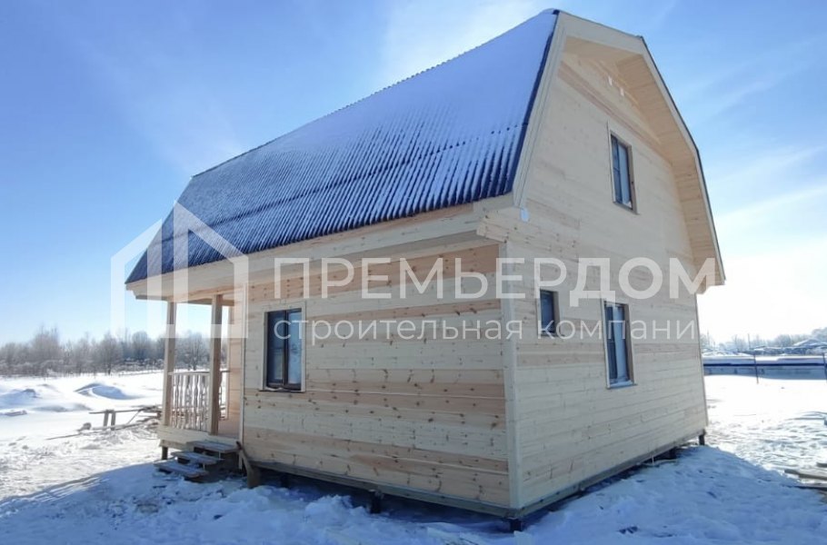 Фото со стройплощадок - Каркасный дом 7,5х8 м.