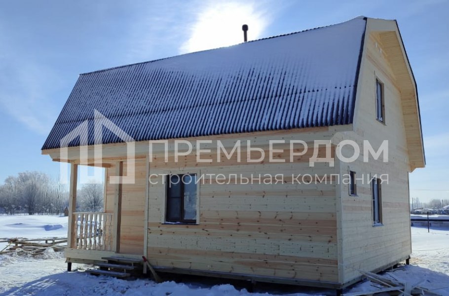 Фото со стройплощадок - Каркасный дом 7,5х8 м.