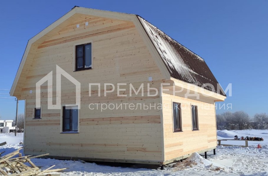 Фото со стройплощадок - Каркасный дом 7,5х8 м.