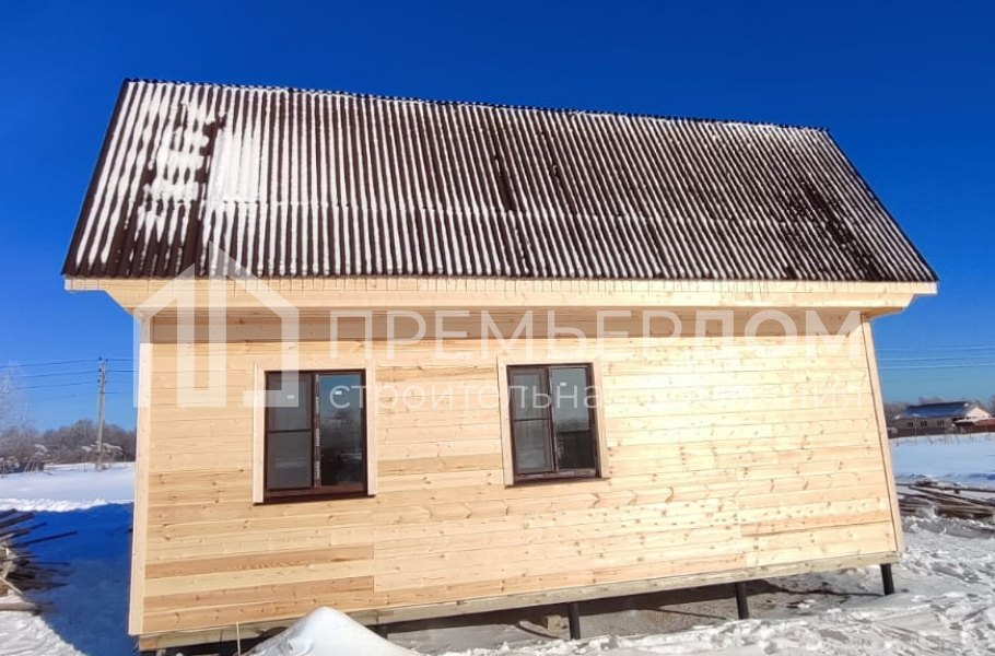 Фото со стройплощадок - Каркасный дом 7,5х8 м.