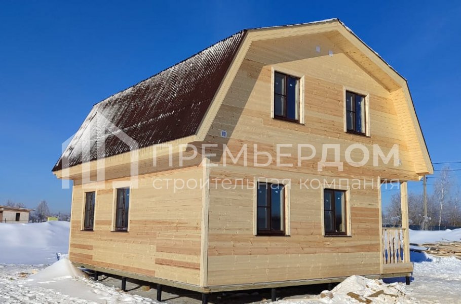 Фото со стройплощадок - Каркасный дом 7,5х8 м.