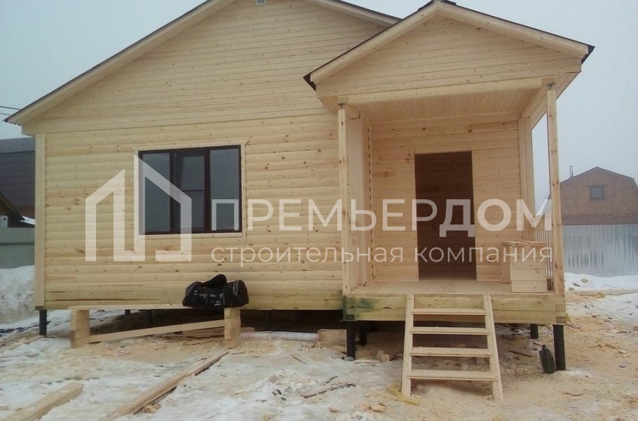 Фото со стройплощадок - Баня по проекту Б-20