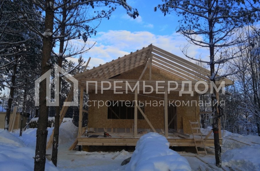 Фото со стройплощадок - Дом по проекту К-92