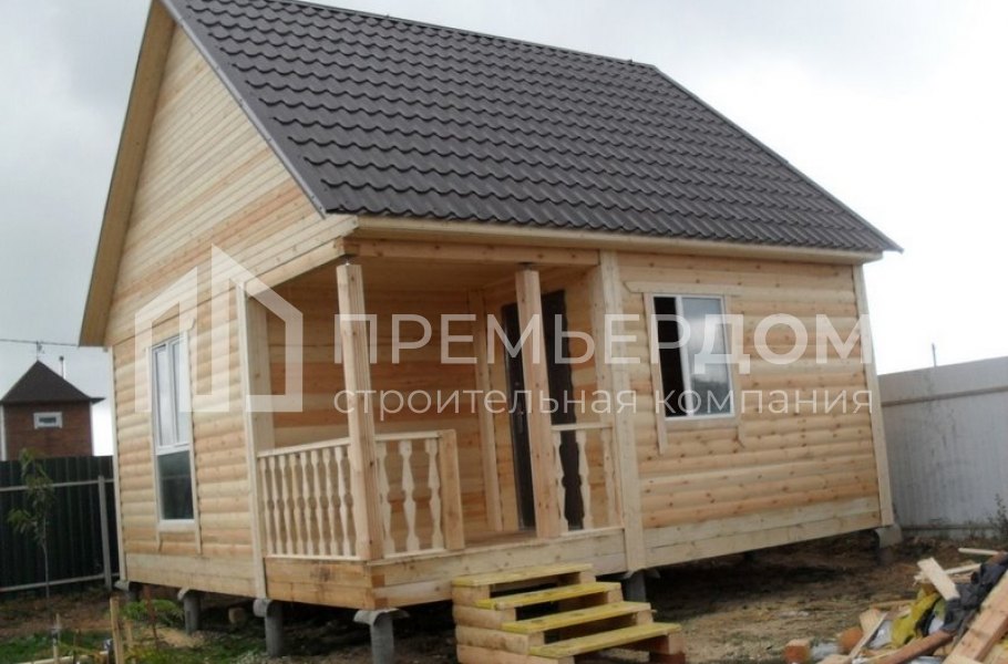 Фото со стройплощадок - Баня 6x6 м.