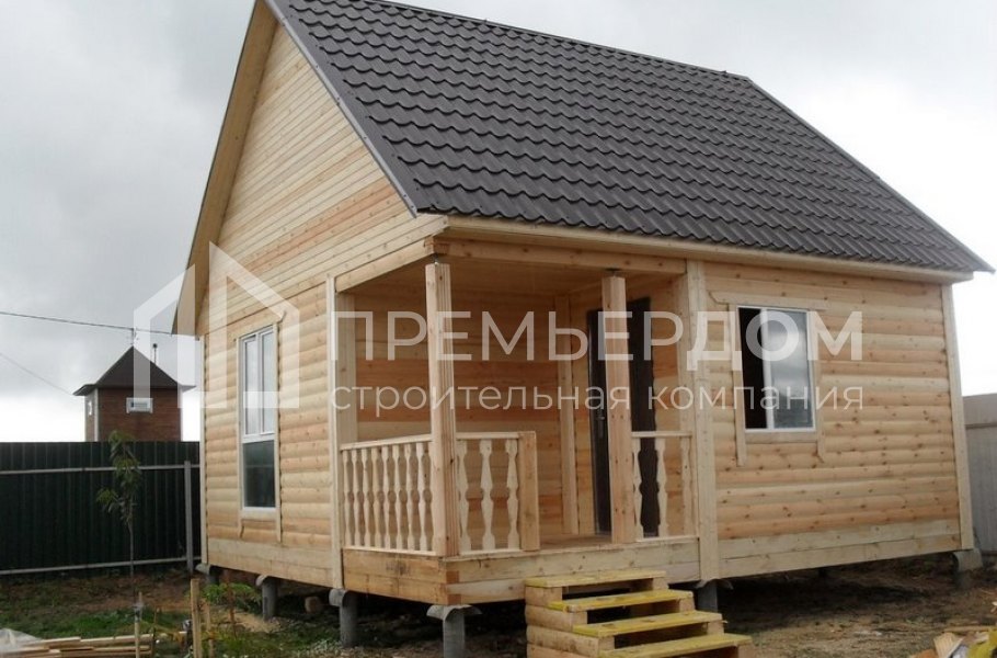 Фото со стройплощадок - Баня 6x6 м.