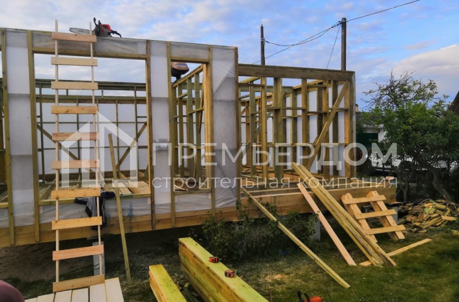 Фото со стройплощадок - Дом по проекту К-125