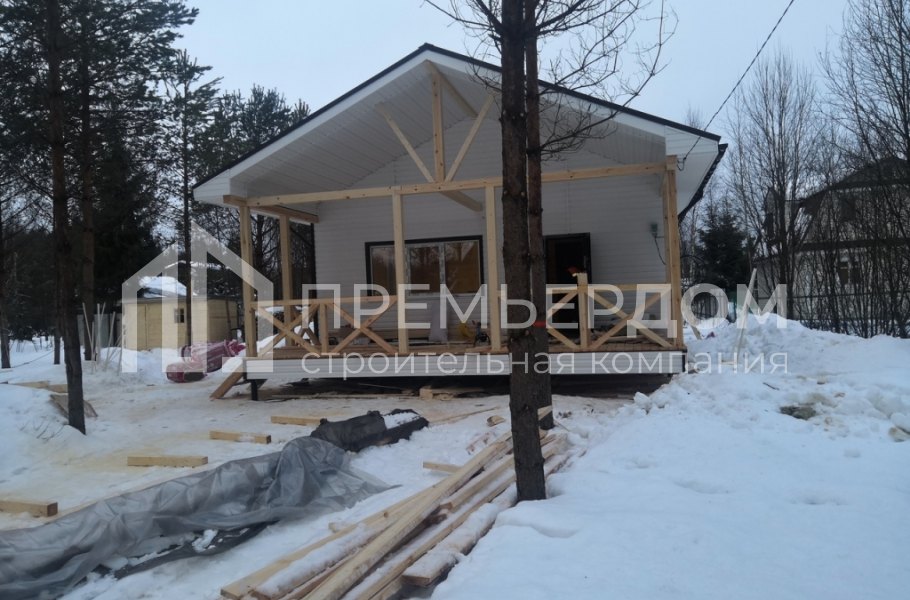 Фото со стройплощадок - Дом по проекту К-92